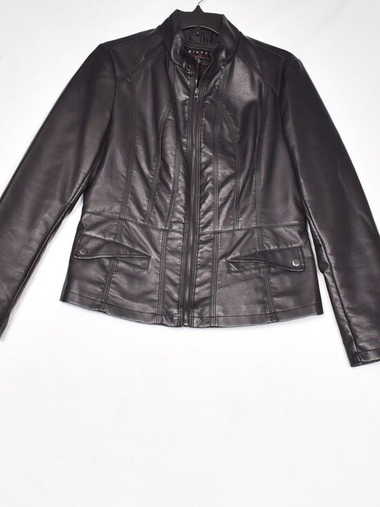 giacca Jackets & Blazers - Giacca Faux Leather Women's Jacket Size Medium